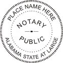 Alabama Notary Seal<br>Pocket Embosser 1 5/8"