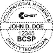 Occupational Hygiene & Safety Technician Seal