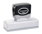 Upgrade your efficiency with the Shiny EA-265 pre-inked stamp. Crisp, clear impressions add professionalism to any paperwork. Stamping area: 11/16" x 3-5/16"