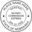 Nebraska Notary Stamp<br>Roudn<br>Self-Inking