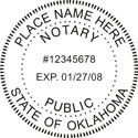 Oklahoma Notary Stamp<br>Round<br>Self-Inking