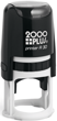 Need a round custom stamp self-inking? Order here online. Choose ink color, font style and custom text. Fast Shipping