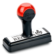 The M1575 Duo rubber stamp is a non self-inking small and lightweight stamp. Perfect for small signatures, important labels and more.