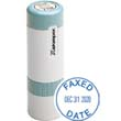 Simply choose custom text and ink color for this date stamp. Fast Shipping