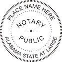 AL-NOT-SEAL - Alabama Notary Seal
Pocket Embosser 1 5/8"