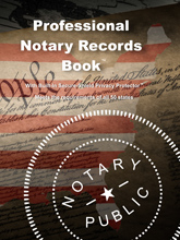Keep records of your Notary Transactions in our Professional Notary Records Book. Fast Shipping